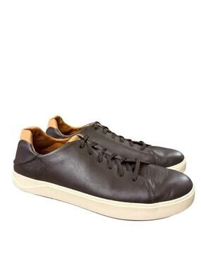 Olukai Lae Ahi Li' Ili Sneaker Men size 13 Brown Leather